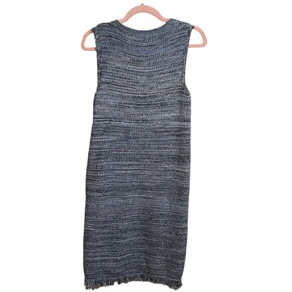 Holding Horses Anthropologie Blue Fringe Sleeveless Dress - Picture 3 of 9